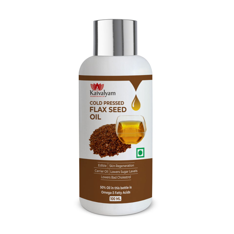 Cold Pressed Flaxseed Oil - Kaivalyam - Reconnecting with Life